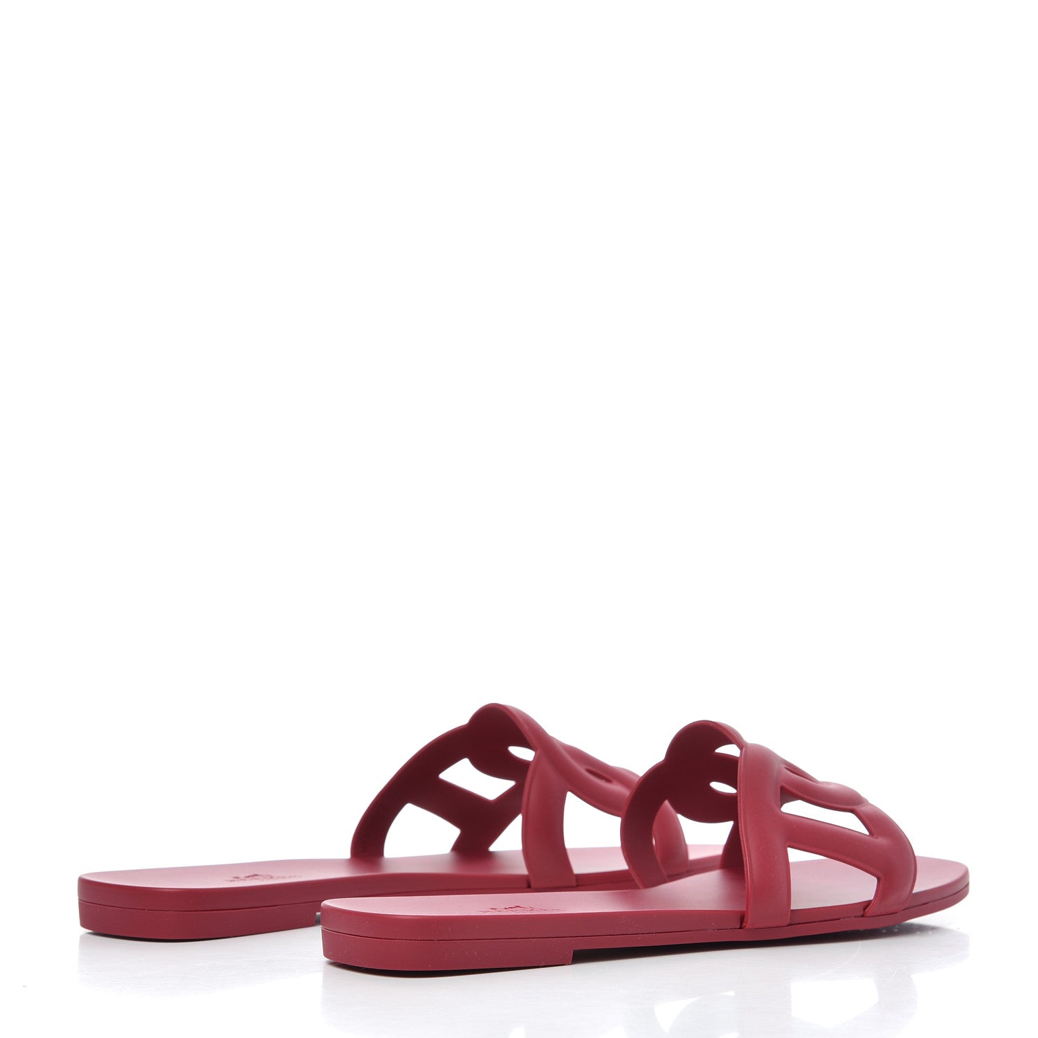 Hermes Rubber Aloha Sandals 38 Rose Baie 4 of 9