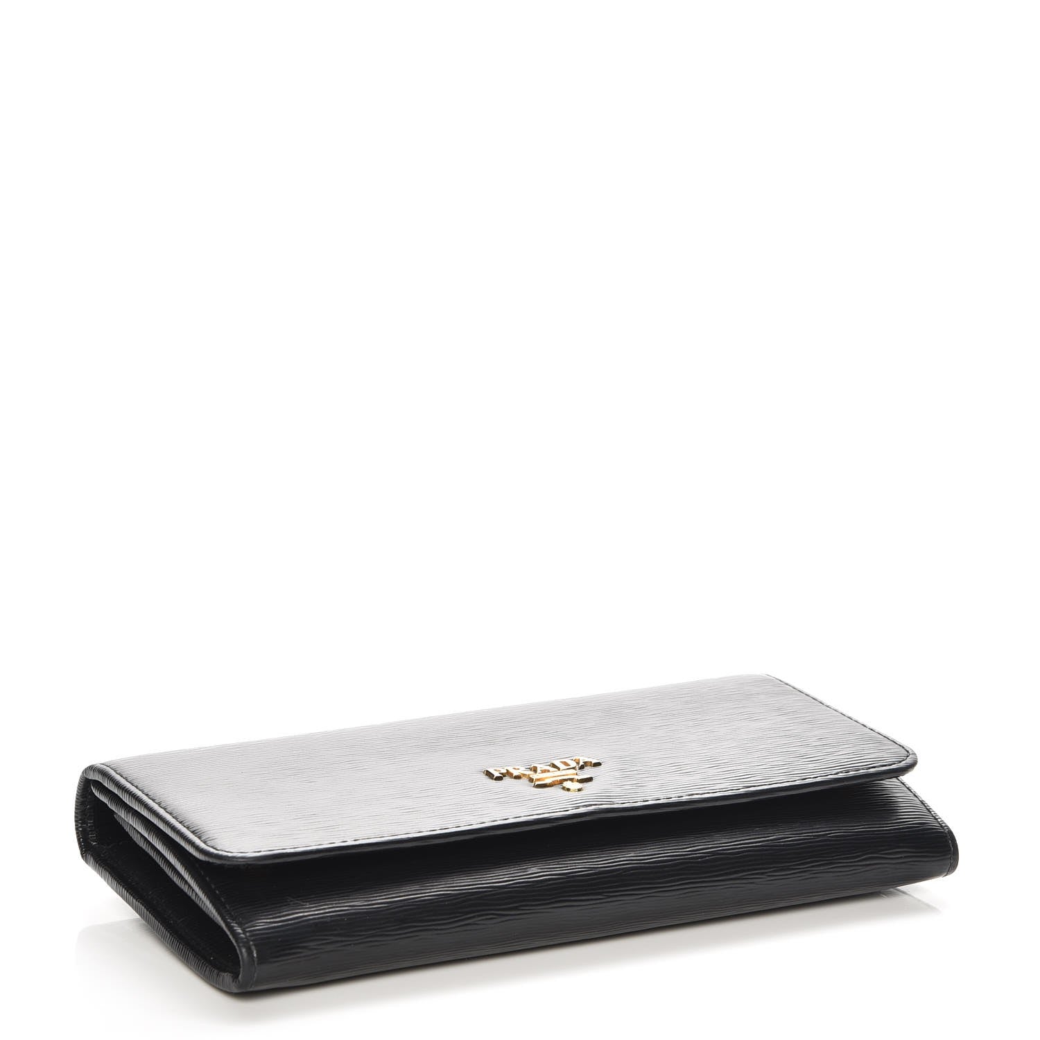 Prada Vitello Move Continental Flap Travel Wallet Black 4 of 9