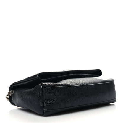 Saint Laurent Grain De Poudre Monogram Toy West Hollywood Fold-Over Bag Black 4 of 10