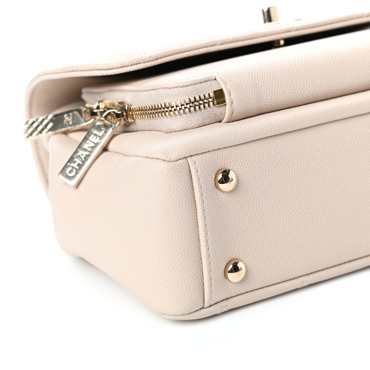 Chanel Caviar Quilted Medium Business Affinity Flap Beige 8 of 10