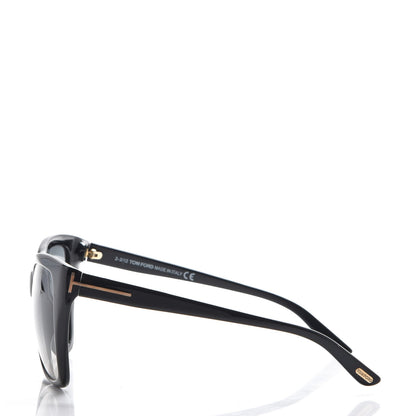 Tom Ford Carli Oversize Square Cateye Sunglasses TF295 Black 3 of 8