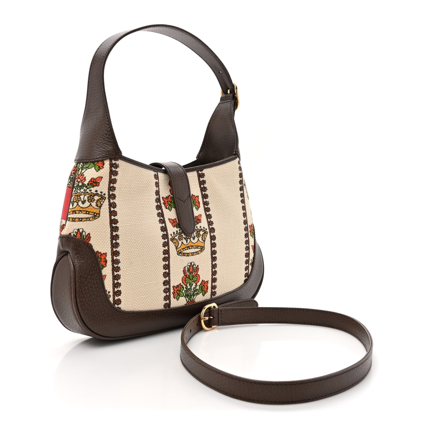 Gucci Canvas Calfskin 100 Centennial Music Small Jackie 1961 Hobo Multicolor 3 of 10