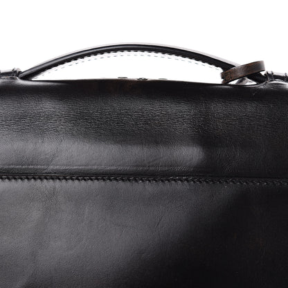 Prada Vitello Vintage Studded Sound Twin Pocket Satchel Ebano 14 of 17