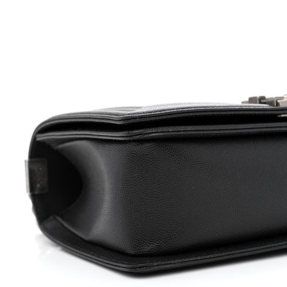 Chanel Caviar Quilted Medium Boy Flap Black 9 of 10