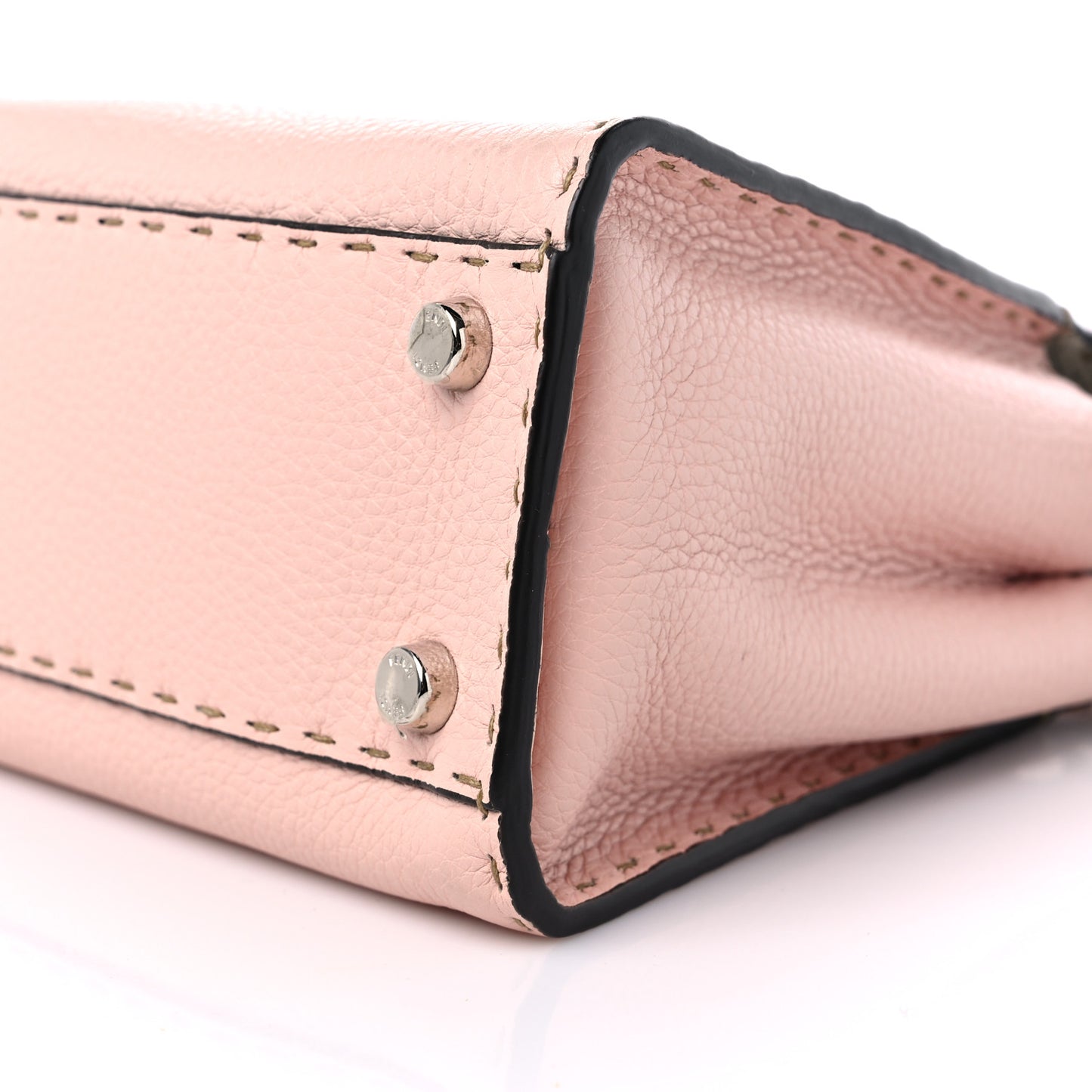 Cuoio Romano Selleria Bi-Color Medium Peekaboo Iconic Essentially Satchel Cipria Latte