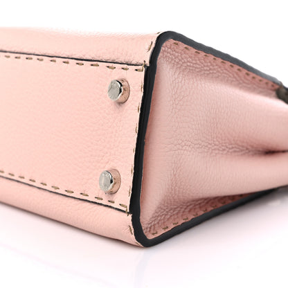 Fendi Cuoio Romano Selleria Bi-Color Medium Peekaboo Iconic Essentially Satchel Cipria Latte 10 of 10