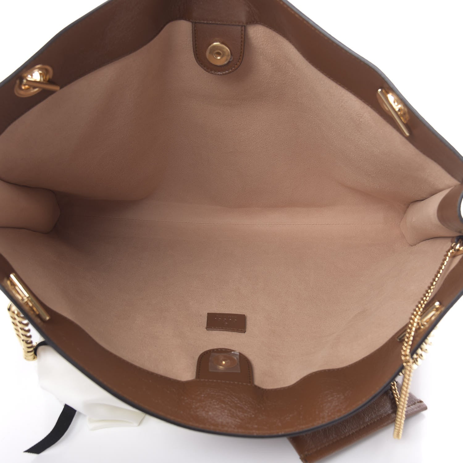 Gucci Calfskin Large Rajah Chain Tote Cuir 6 of 12
