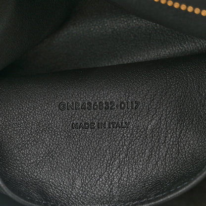 Saint Laurent Calfskin Suede Small Monogram Downtown Cabas Black 7 of 10