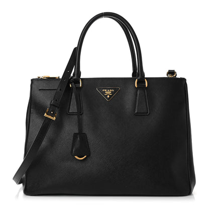 Prada Saffiano Medium Galleria Double Zip Tote Black 1 of 5