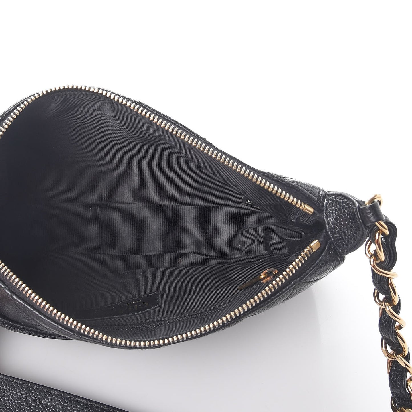 Caviar Quilted Shoulder Bag Black