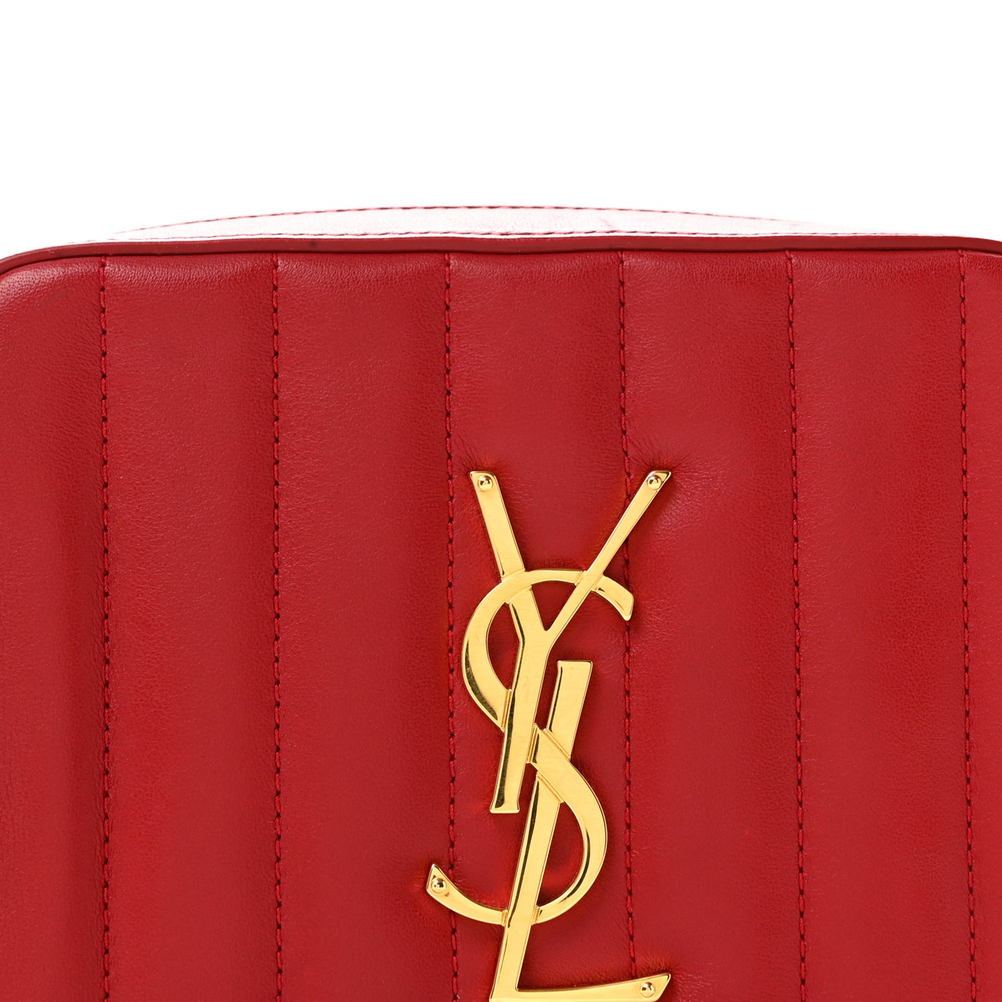 Lambskin Matelasse Vicky Monogram Belt Bag Eros Red