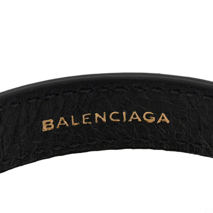 Balenciaga Agneau Arena Classic Hardware Triple Tour Bracelet Gris Fossile 4 of 5
