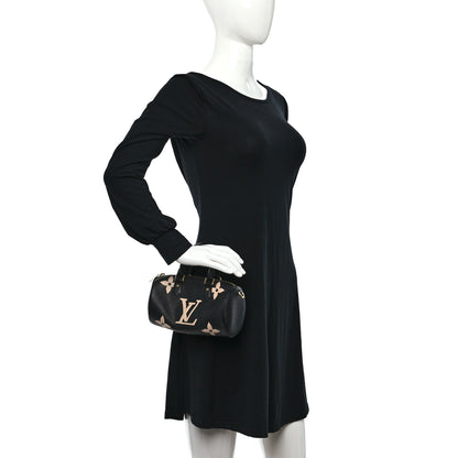 Louis Vuitton Empreinte Monogram Giant Papillon BB Black Beige 2 of 8