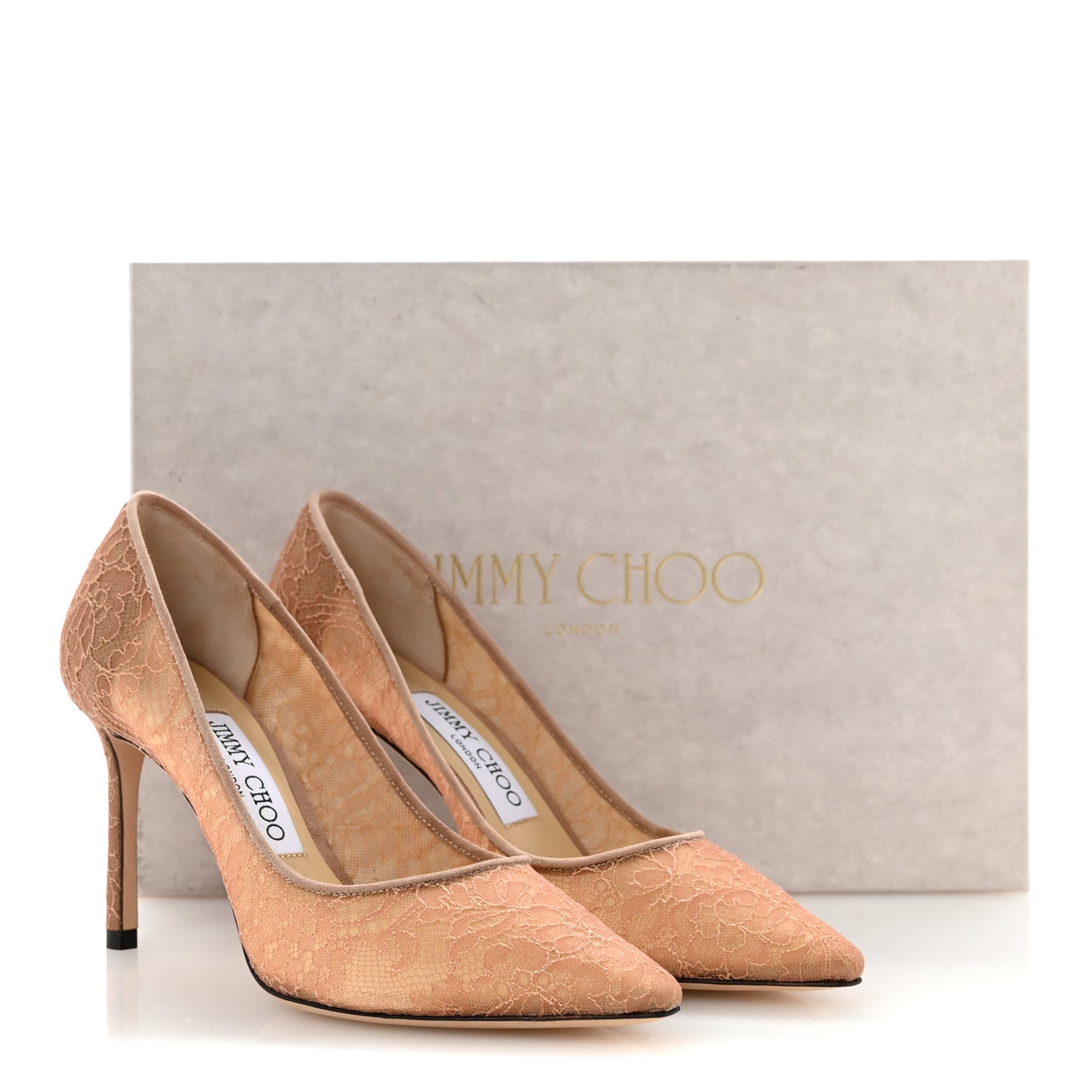 Floral Lace Romy 85 Pumps 36.5 Ballet Pink
