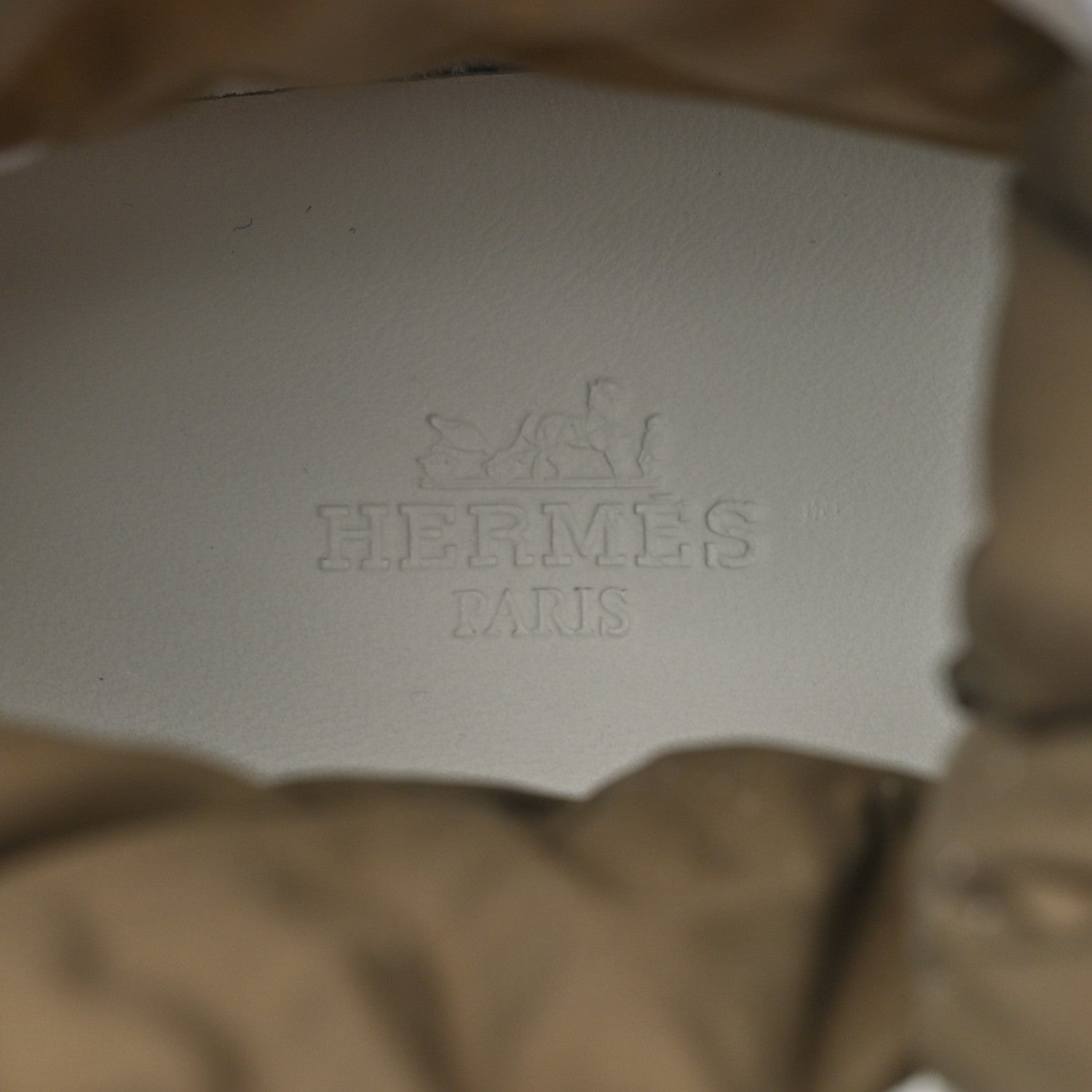Hermes Calfskin Parachute Fresh Ankle Boots 38.5 White 7 of 9