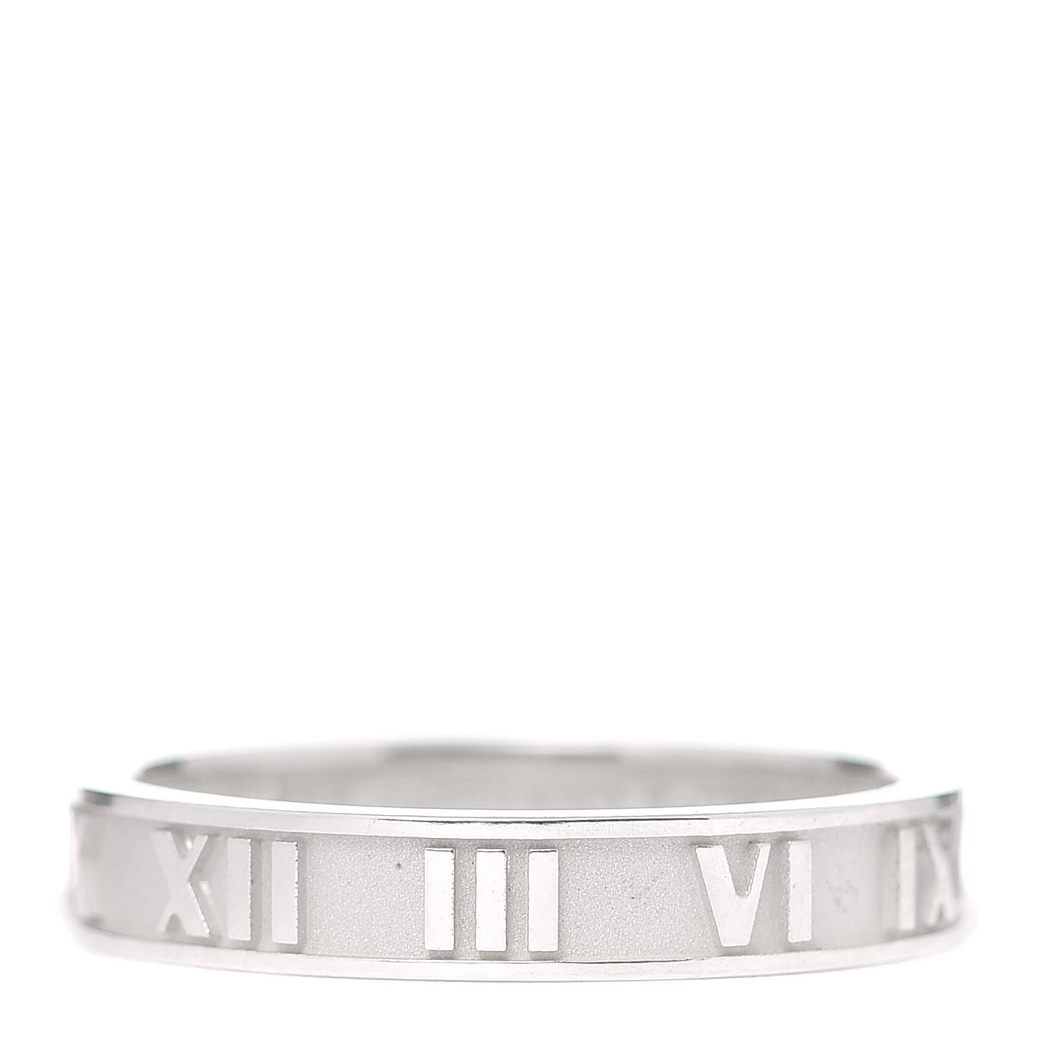Tiffany Sterling Silver Narrow Atlas Ring 59 8.75 1 of 6