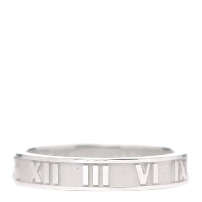 Tiffany Sterling Silver Narrow Atlas Ring 59 8.75 1 of 6