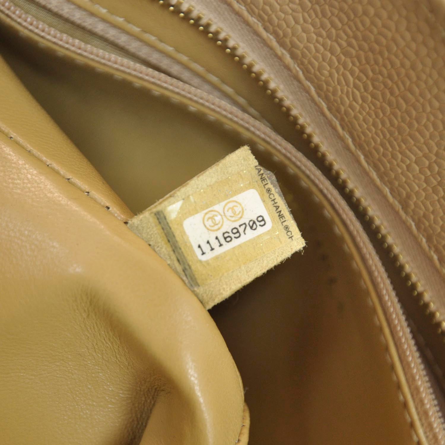 Chanel Caviar Quilted Medallion Tote Beige 9 of 9