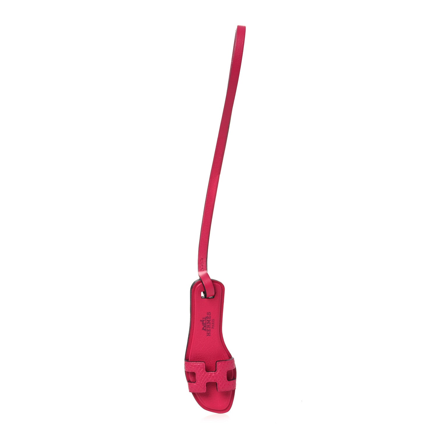 Hermes Epsom Butler Calfskin Hunter Oran Nano Bag Charm Rose Mexico 1 of 5