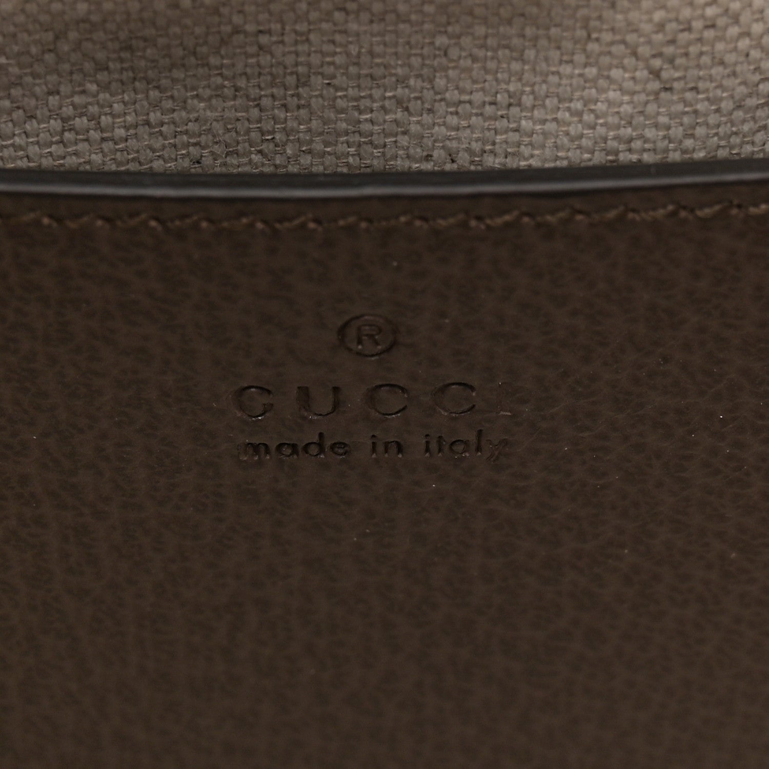 Gucci GG Supreme Monogram Textured Dollar Calfskin Web Small Ophidia Bucket Shoulder Bag Beige Ebony New Acero 6 of 14