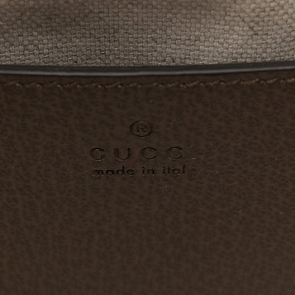 Gucci GG Supreme Monogram Textured Dollar Calfskin Web Small Ophidia Bucket Shoulder Bag Beige Ebony New Acero 6 of 14