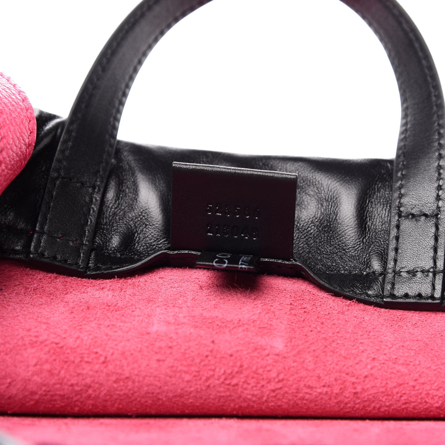 Grained Calfskin Logo Drawstring Backpack Box Pink Green Black