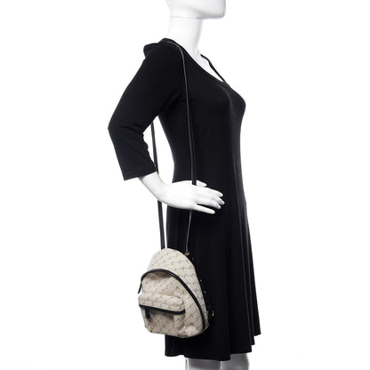 Stella McCartney Canvas Mini Stella Logo Backpack Neutral 2 of 9