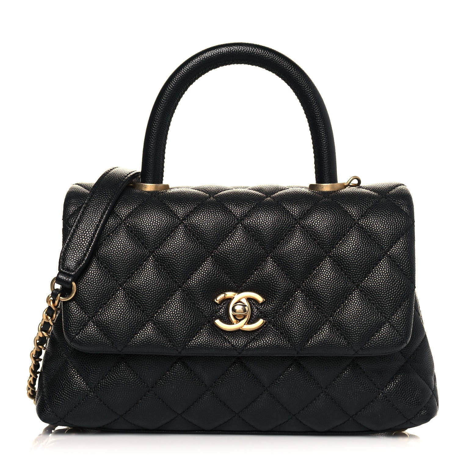 Chanel Caviar Quilted Mini Coco Handle Flap Black 1 of 13