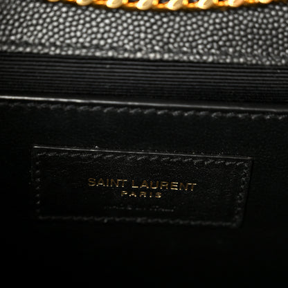 Saint Laurent Grain De Poudre Small Monogram Kate Satchel Black 6 of 14