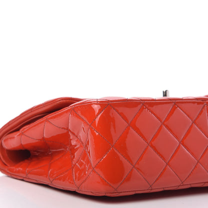 Chanel Patent Quilted Jumbo Double Flap Red 6 of 10