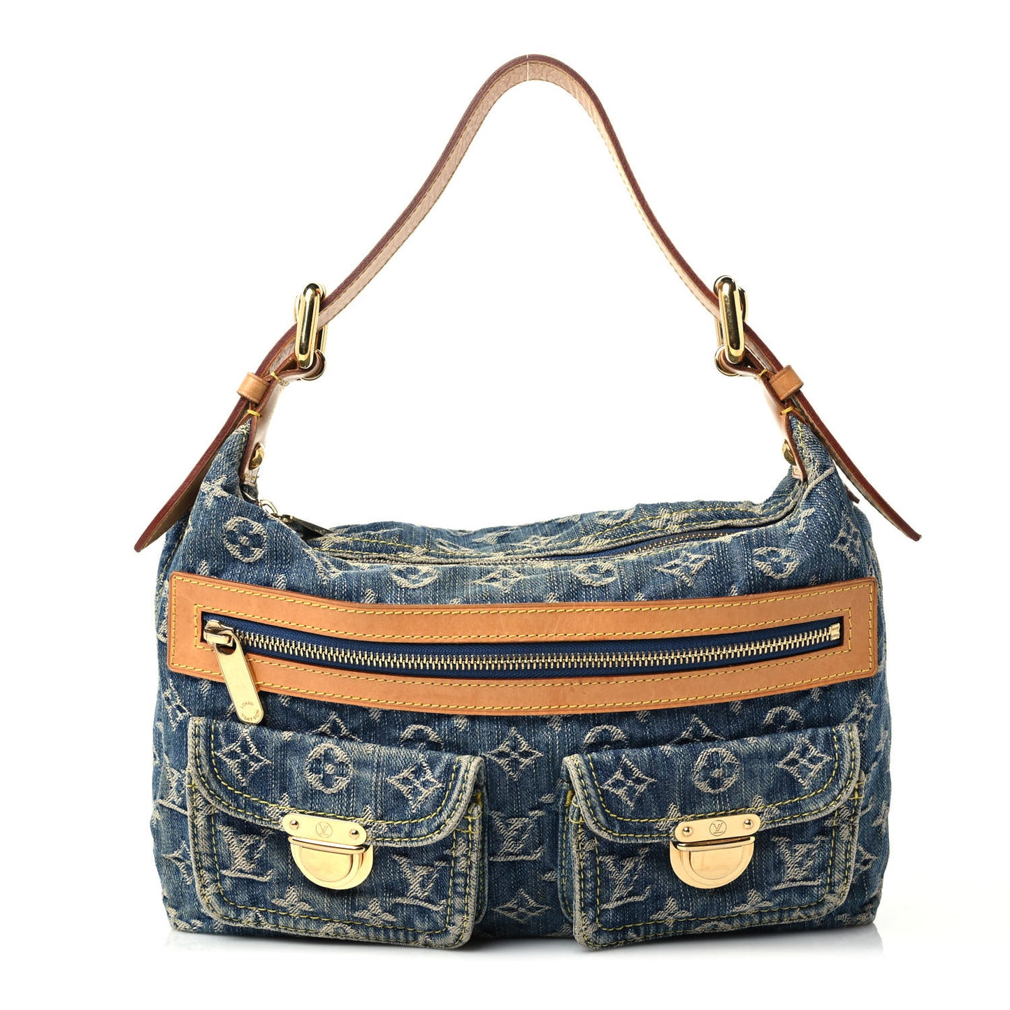 Monogram Denim Baggy PM Blue