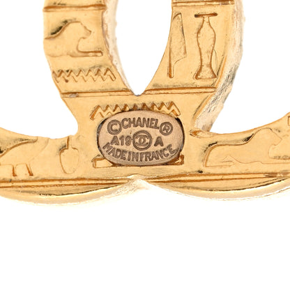Chanel Metal CC Earrings Gold 3 of 5
