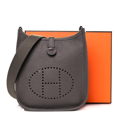 Hermes Taurillon Clemence Evelyne TPM Etain 10 of 10