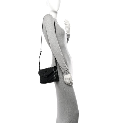 Saint Laurent Calfskin Y Quilted Monogram Monochrome Toy Loulou Crossbody Bag Black 3 of 11