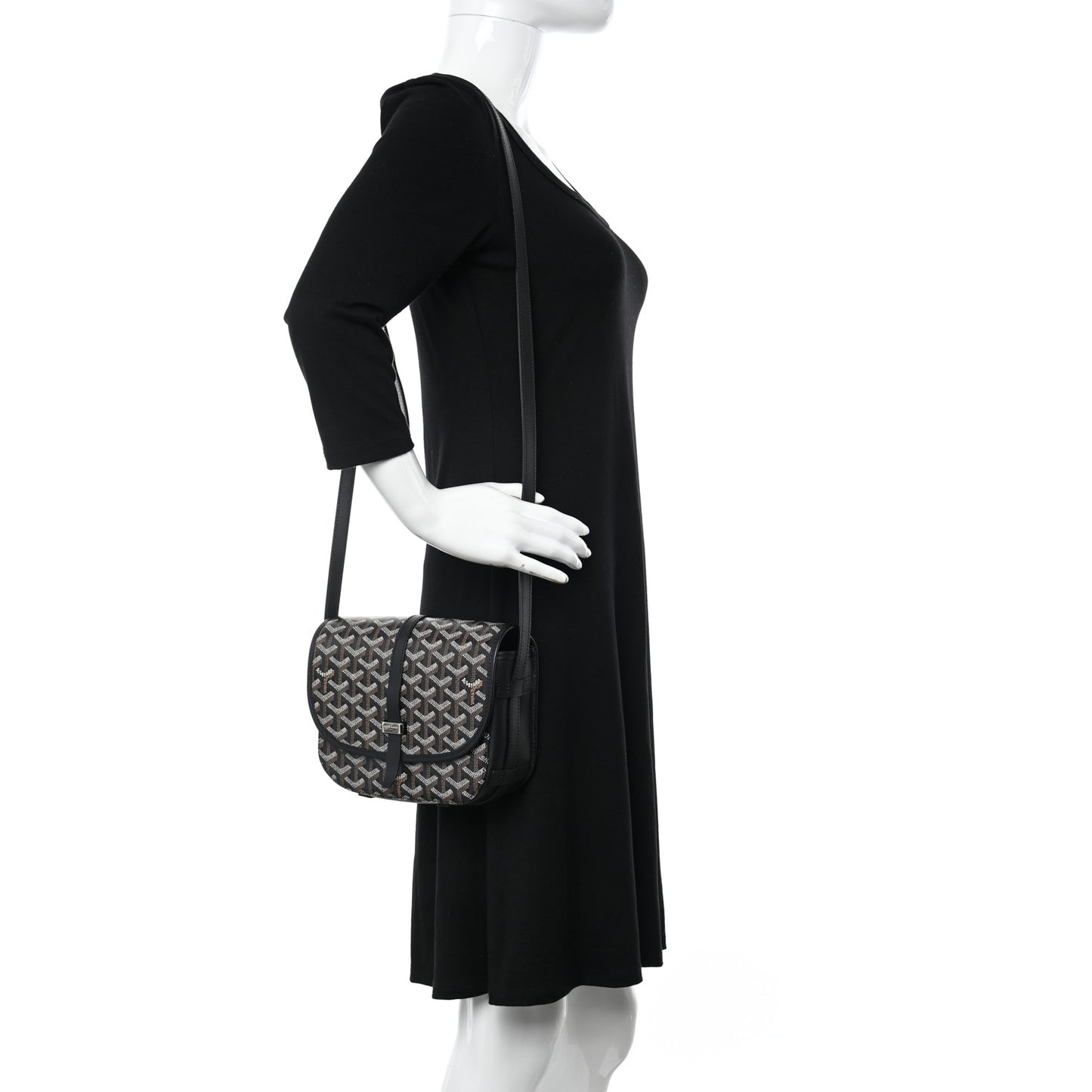 Goyardine Belvedere II PM Messenger Bag Black