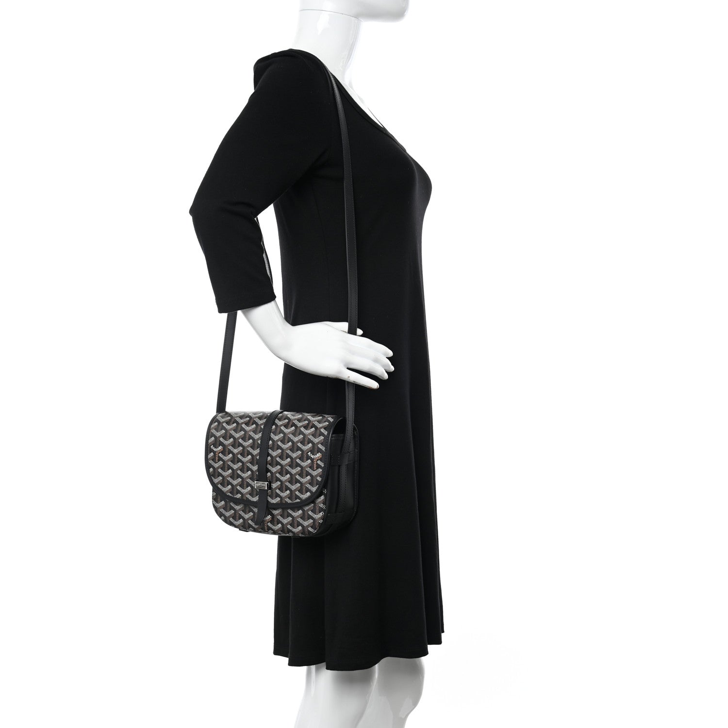 Goyard Goyardine Belvedere II PM Messenger Bag Black 2 of 9