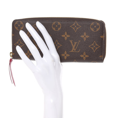 Louis Vuitton Monogram Clemence Wallet Fuchsia 2 of 9