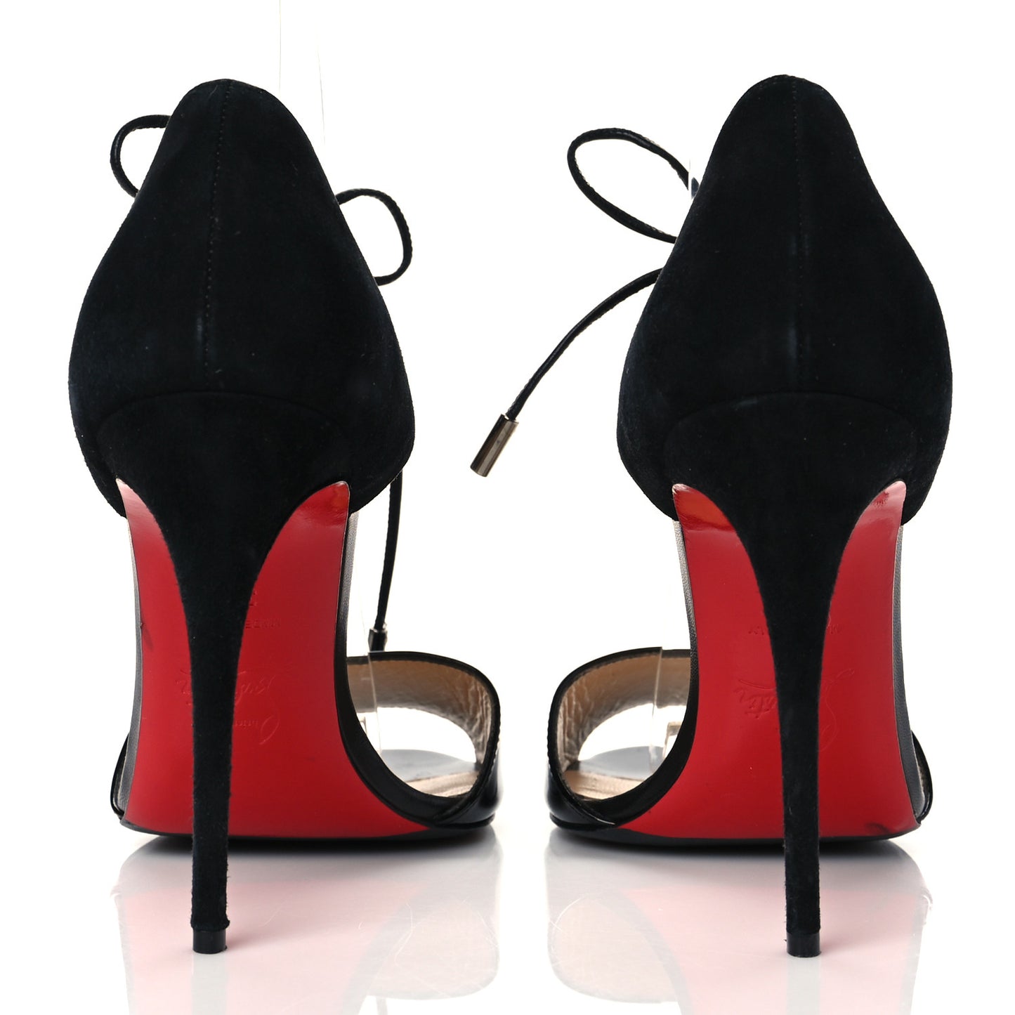 Patent Suede Mayerling 100 Sandals 38 Black