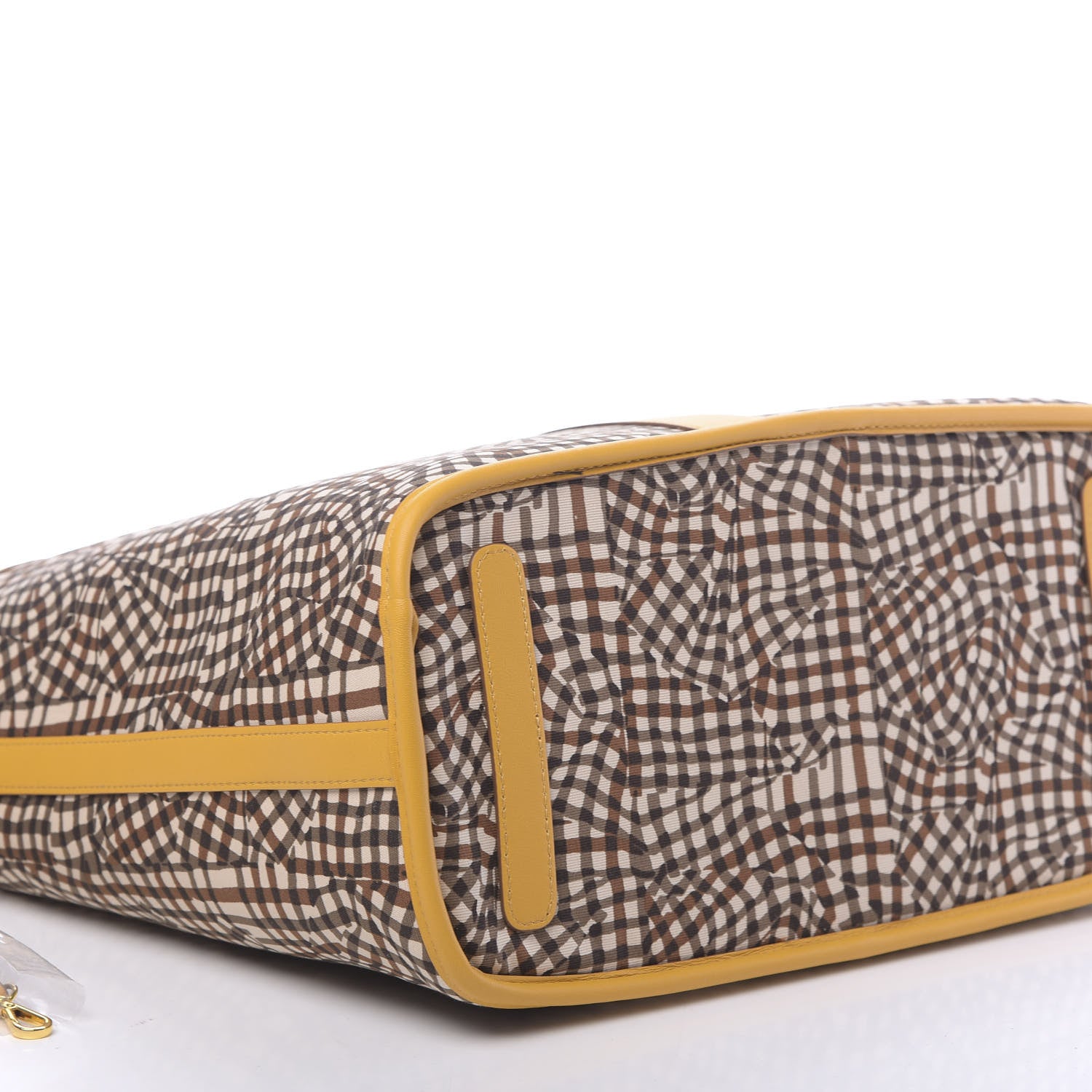 MCM Visetos Medium Liz Reversible Shopper Tote Cognac Yellow 14 of 15