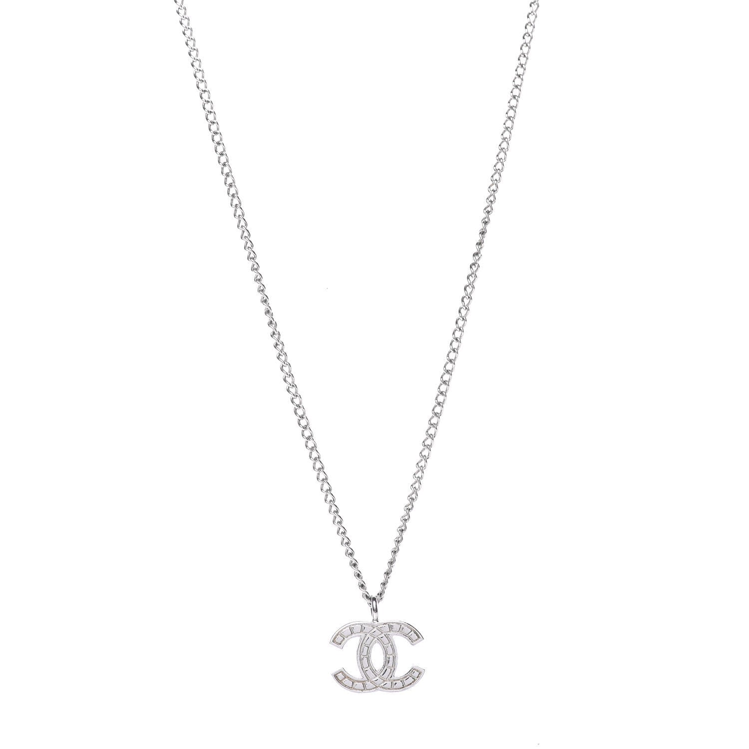 Chanel CC Necklace Silver 1 of 4