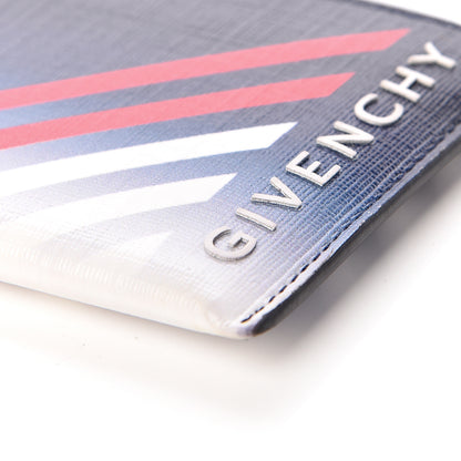 Givenchy Coated Canvas Mens Lines Print Card Case Multicolor 9 of 16