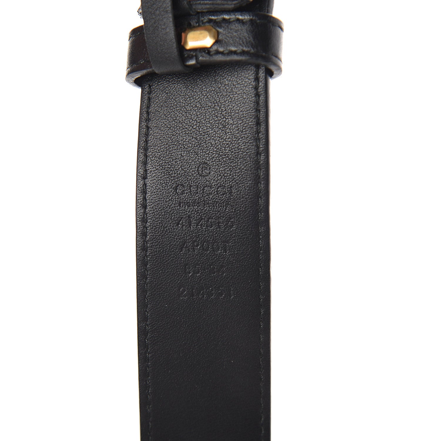Gucci Calfskin Double G 30mm Belt 85 34 Black 5 of 5