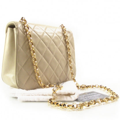 Chanel Lambskin Shoulder Bag Beige 3 of 11