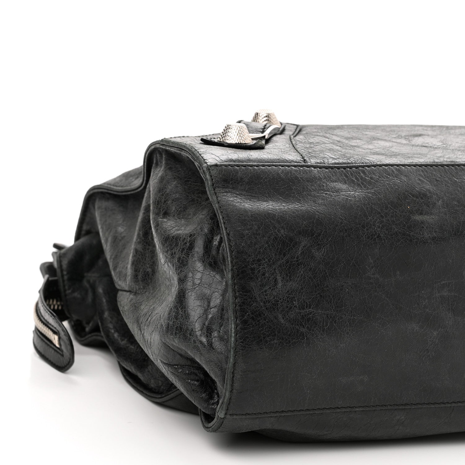Balenciaga Agneau Giant 21 Silver Hardware Folder Black 10 of 16