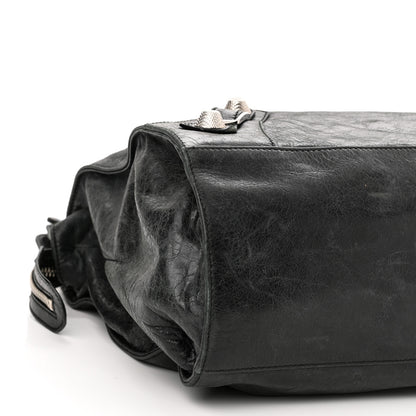 Balenciaga Agneau Giant 21 Silver Hardware Folder Black 10 of 16