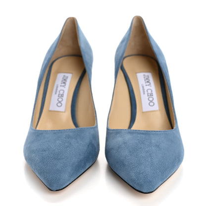 Jimmy Choo Suede Romy 85 Pumps 36.5 Butterfly Blue 3 of 10