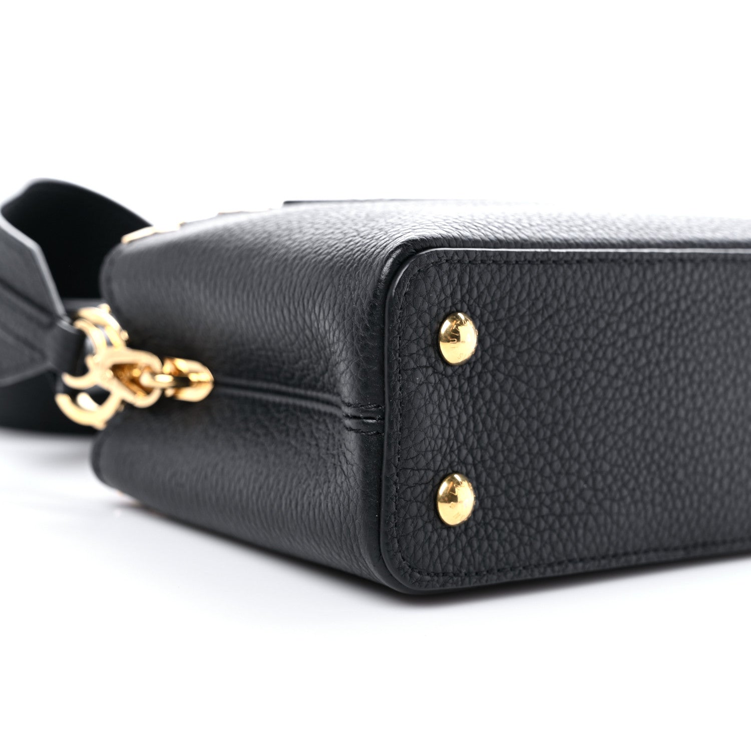 Louis Vuitton Taurillon Embellished Flower Crown Capucines Mini Black 7 of 9