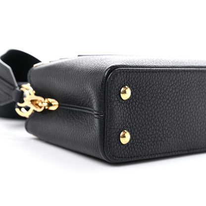 Louis Vuitton Taurillon Embellished Flower Crown Capucines Mini Black 7 of 9