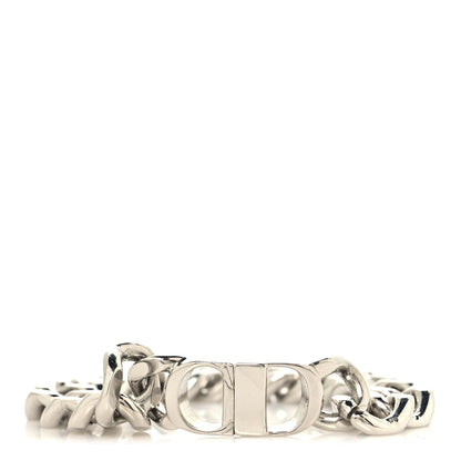 Christian Dior Brass CD Icon Chain Bracelet M Silver 1 of 5