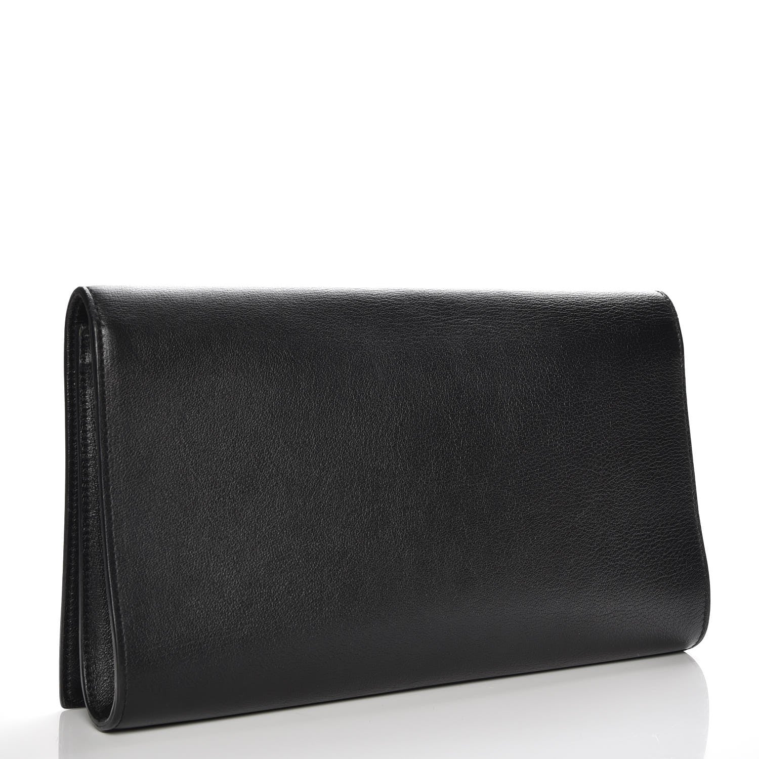Saint Laurent Calfskin Monogram Large Belle De Jour Clutch Black 3 of 7